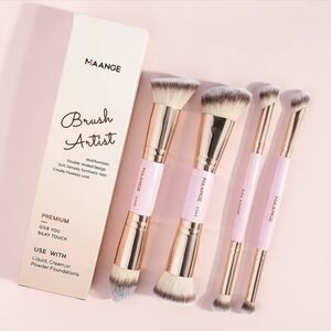 Premium Makeup Brush Set - Pink and Gold
